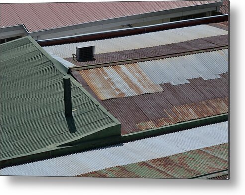 Roof Metal Print featuring the photograph Tin Rooftops of San Jose by Bill Mock