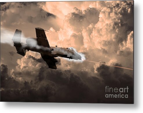 A10 Metal Print featuring the digital art Tipping In by Airpower Art