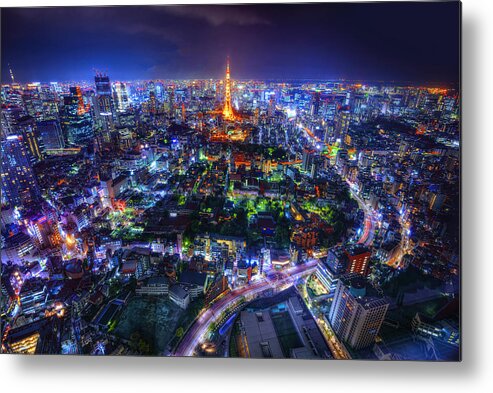 Tokyo Metal Print featuring the photograph Tokyo Dreamscape by Midori Chan