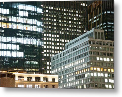 Corporate Business Metal Print featuring the photograph Tokyo Night Cityscape by Keiko Iwabuchi