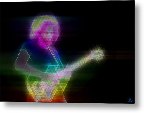 Jerry Garcia Metal Print featuring the digital art Touch of Gray by Kenneth Armand Johnson