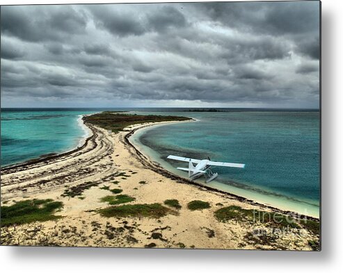 Dry Tortugas National Park Metal Print featuring the photograph Touchdown At Tortugas by Adam Jewell