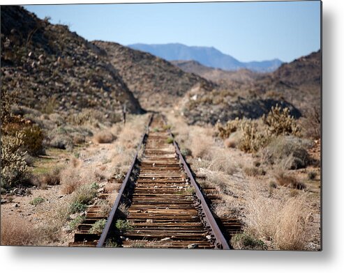 Train Tracks Metal Print featuring the photograph Tracks to Nowhere by Peter Tellone