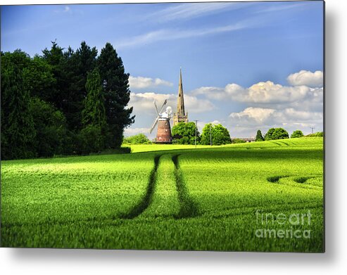 Thaxted Metal Print featuring the photograph Tracks to the Mill by Jack Torcello