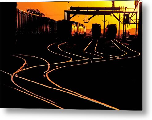 Train Metal Print featuring the photograph Trackss by Darcy Dietrich