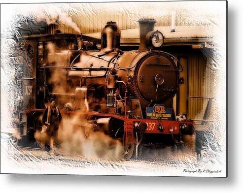 Trains Australia Metal Print featuring the photograph Train art 3237 by Kevin Chippindall