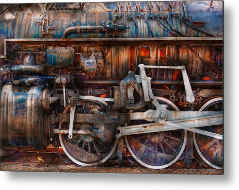 Savad Metal Print featuring the photograph Train - With age comes beauty by Mike Savad