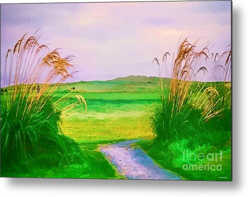 Tralee Ireland Image Metal Print featuring the photograph Tralee Ireland water color effect by Tom Prendergast