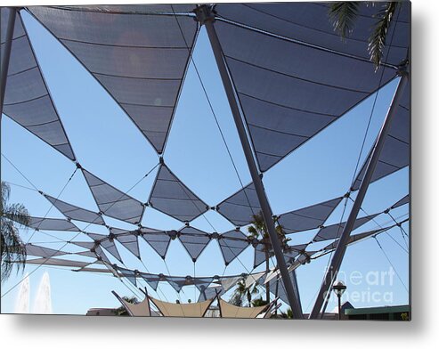 Architecture Metal Print featuring the photograph Triangle Sky by Chris Thomas