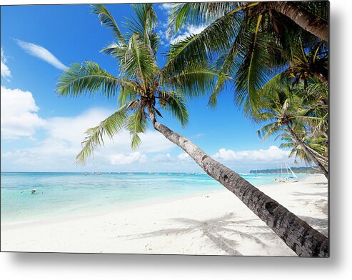 Water's Edge Metal Print featuring the photograph Tropical White Sand Beach by 35007