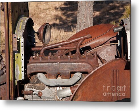Afternoon Metal Print featuring the photograph Truck Engine by Fred Stearns