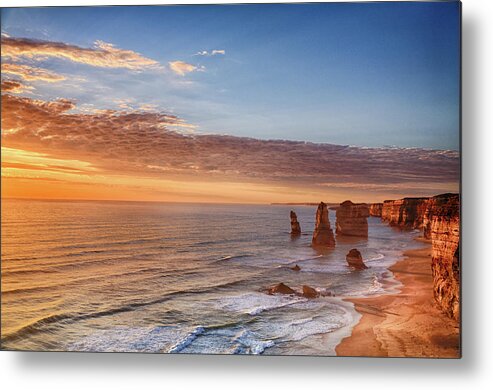 Scenics Metal Print featuring the photograph Twelve Apostles, Port Campbell National by Drrave