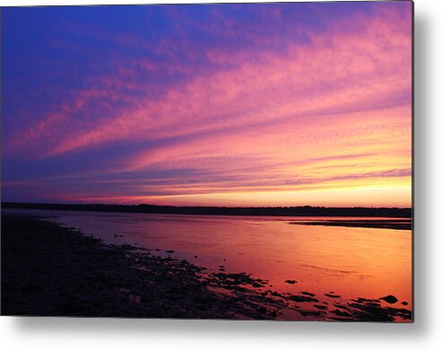 Twilight Metal Print featuring the photograph Twilight Over Sakonnet by Andrew Pacheco