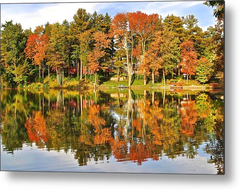 Landscape Metal Print featuring the photograph Two of a Kind by Frozen in Time Fine Art Photography