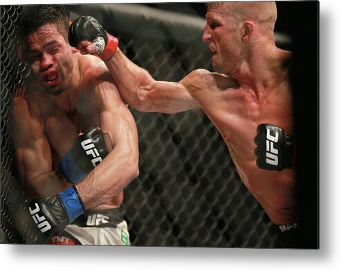 Event Metal Print featuring the photograph Ufc Fight Night Dillashaw V Barao 2 by Rey Del Rio/zuffa Llc