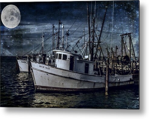 Nautical Metal Print featuring the photograph Under The Stars by Cathy Kovarik