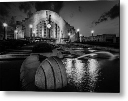Union Metal Print featuring the photograph Union Terminal at Night by Keith Allen