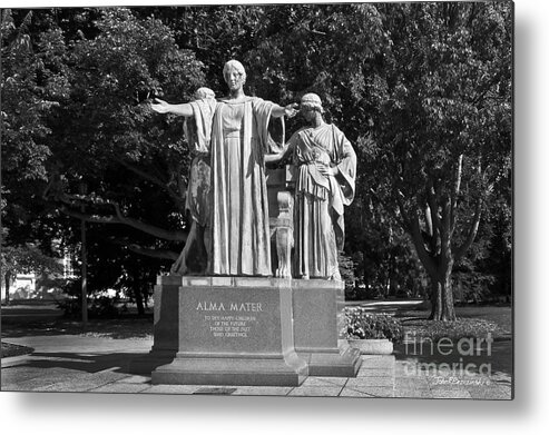 American Metal Print featuring the photograph University of Illinois Alma Mater by University Icons