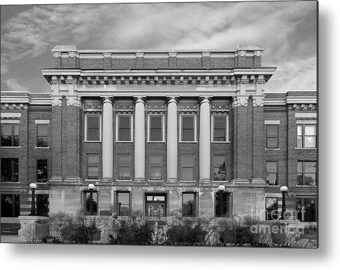 American Metal Print featuring the photograph University of Wisconsin Milwaukee Mitchell Hall by University Icons
