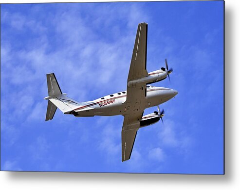 Beechcraft Metal Print featuring the photograph Up and Away by Jason Politte