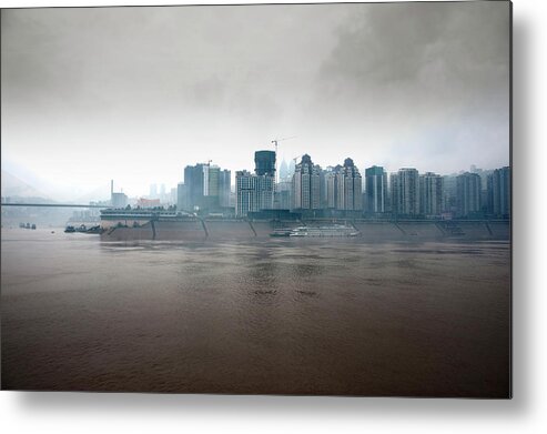 Shadow Metal Print featuring the photograph Up Stream The Yangtze River by Manx in the world