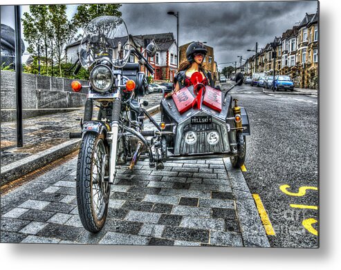 Ural Wolf 750 And Sidecar Metal Print featuring the photograph Ural Wolf 750 And Sidecar by Steve Purnell