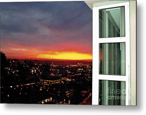 Cell Phone Photo Metal Print featuring the photograph Urban Sunset by Bill Thomson