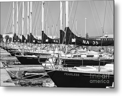 Clarence Holmes Metal Print featuring the photograph US Navy 44 Sail Training Craft II by Clarence Holmes