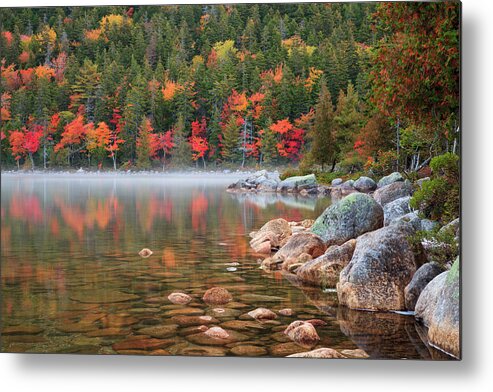 Acadia National Park Metal Print featuring the photograph USA, Maine, Acadia National Park, Fall by Joanne Wells