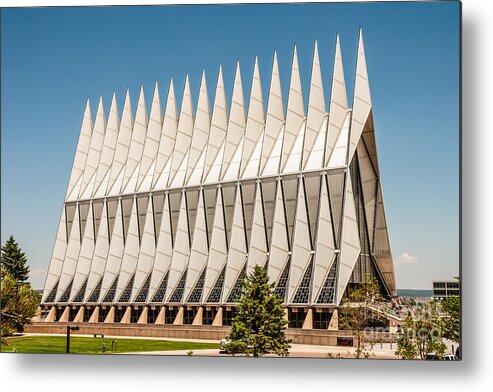 United States Air Force Academy Metal Print featuring the photograph Air Force Academy Chapel by Sue Smith
