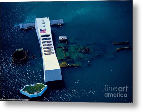 Uss Arizona Metal Print featuring the photograph USS Arizona by Tommy Anderson