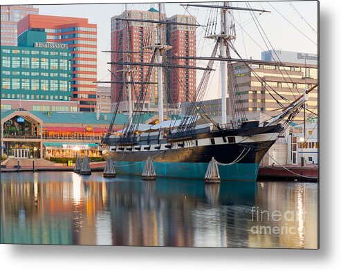 Clarence Holmes Metal Print featuring the photograph USS Constellation I by Clarence Holmes