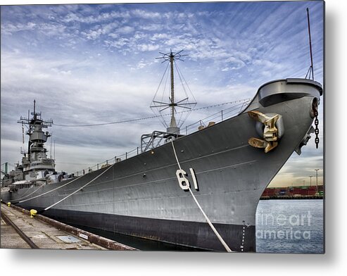 Ship Metal Print featuring the photograph USS Iowa by David Doucot