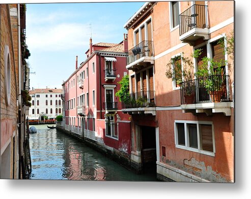 Venice Metal Print featuring the photograph Venice Canal by Sue Morris
