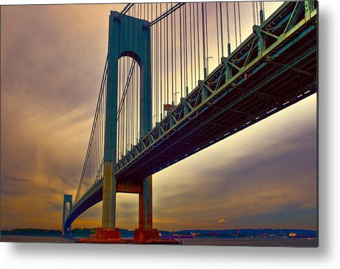 Dumbo Metal Print featuring the photograph The Verrazano - Narrows Bridge by Louis Dallara