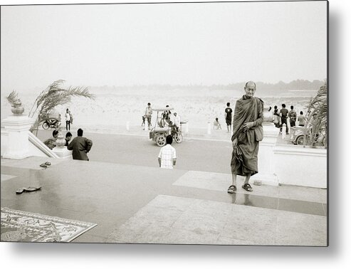 Monk Metal Print featuring the photograph Vientiane Monk by Shaun Higson