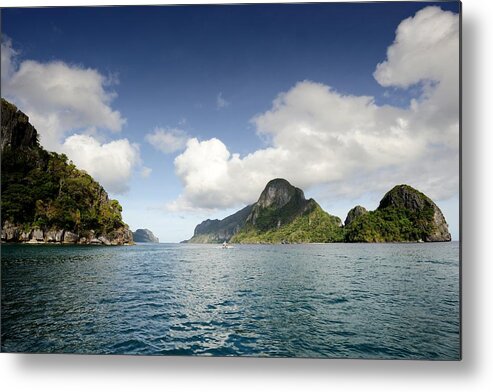 Tranquility Metal Print featuring the photograph View Of Bacuit Bay by Carlina Teteris