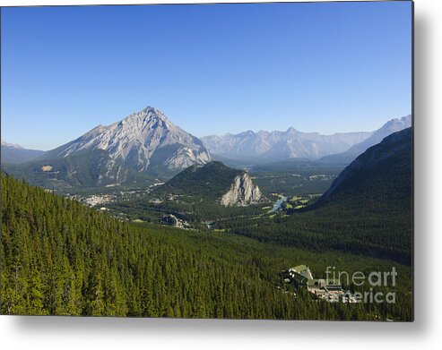 Alberta Metal Print featuring the photograph View of Banff National Park by Oscar Gutierrez