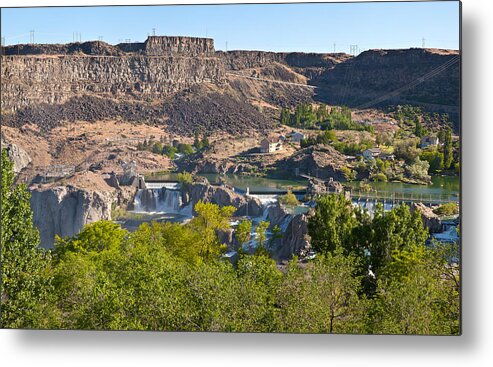 Photography Metal Print featuring the photograph View Of Shoshone Falls In Twin Falls by Panoramic Images