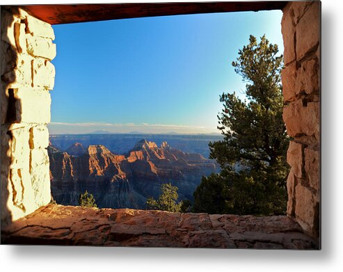 Landscape Metal Print featuring the photograph View of the Past by Richard Gehlbach
