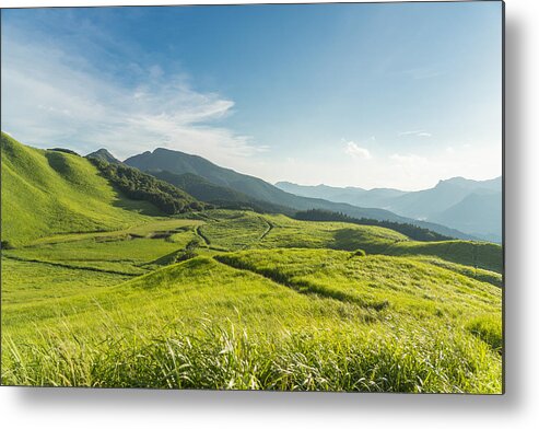 Scenics Metal Print featuring the photograph View of the Plateau,Soni Kougen in Japan by Yagi-Studio
