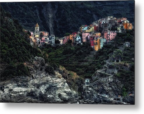 Rural Metal Print featuring the photograph Village -on The Rocks- by Piet Flour