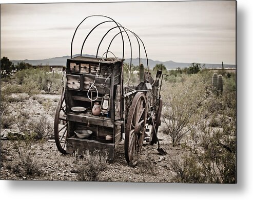 Pioneer Metal Print featuring the photograph Wagon by Swift Family