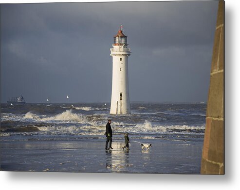 Weather Metal Print featuring the photograph Walking the Dog by Spikey Mouse Photography