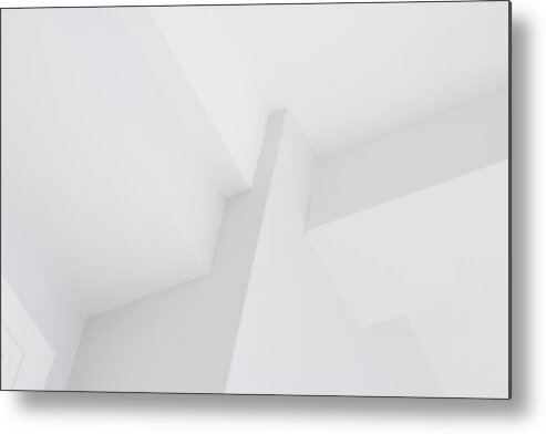 Obtuse Angle Metal Print featuring the photograph Wall Ceiling Corner Architecture Decor by Chuckschugphotography