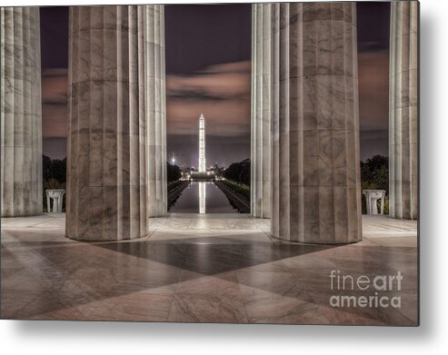 Clarence Holmes Metal Print featuring the photograph Washington Monument from Lincoln Memorial I by Clarence Holmes