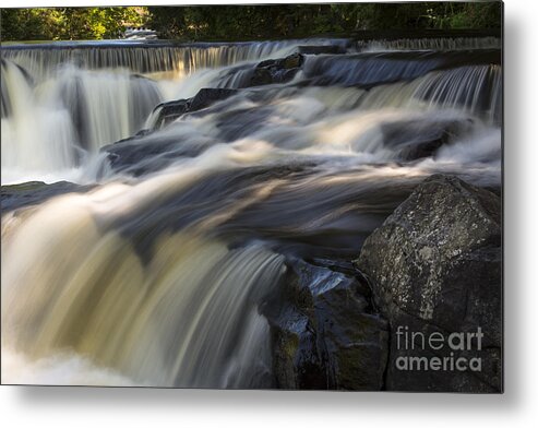 Waterfall Metal Print featuring the photograph Water Paths by Dan Hefle
