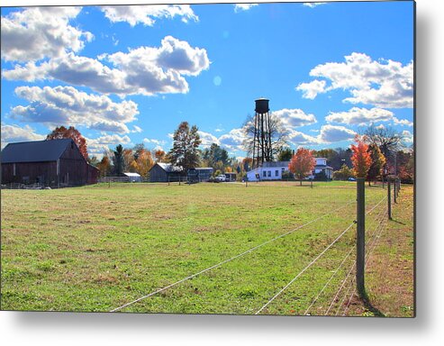 South Windsor Metal Print featuring the photograph Water Tower in South Windsor by Andrea Galiffi