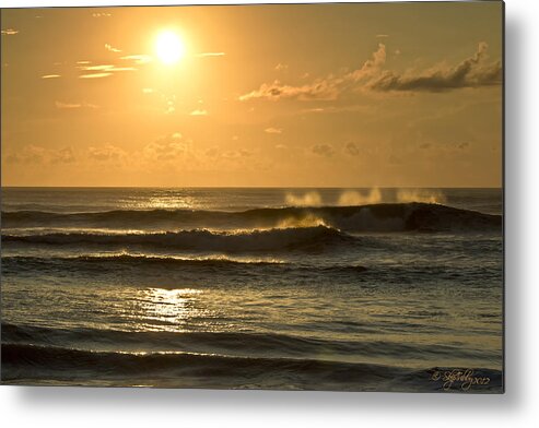 Ocean Metal Print featuring the photograph Waves of Life by Skip Tribby