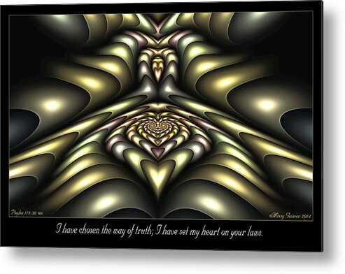 Fractal Metal Print featuring the digital art Way of Truth by Missy Gainer